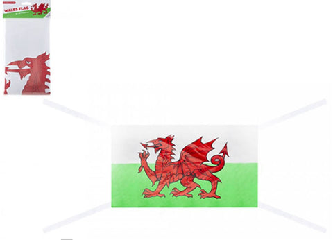 Wales Rayon Flag with String|Baner Cymru gyda llinyn
