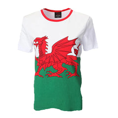 Mens Welsh Flag T-Shirt|Crys Fflag Cymru Dynion