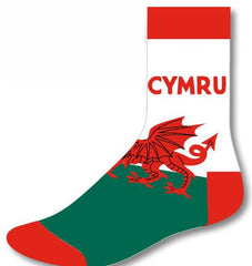 Men's Welsh Cymru Socks|Sanau Cymru Dynion