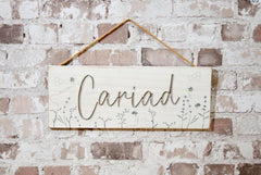 Cariad Engraved Plaque|Addurn Cariad