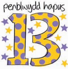 Penblwydd Hapus - 13 oed