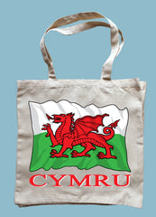Cymru Flag Shopping Bag|Bag Siopa Baner Cymru