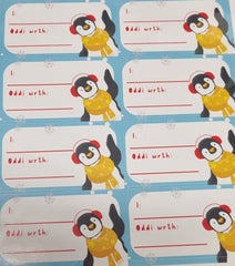 Sticky Christmas Labels (Penguin)| Labeli Nadolig Gludiog (Pengwin)