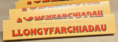 Toblerone Llongyfarchiadau