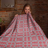 Welsh Tapestry Blanket Print Throw (Red)|Planced Patrwm Carthen Gymreig (Coch)