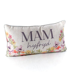 Floral Mam Hyfryd Cushion| Clustog Mam Hyfryd
