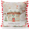 Welsh Christmas Cottage Cushion|Clustog Nadolig Llawen