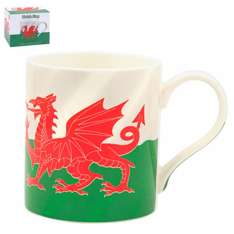 Wales Fine China Mug|Mwg Cymru