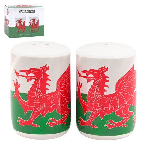 Wales Dragon Salt & Pepper Set | Set Halen & Pupur Draig Goch