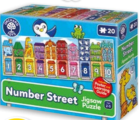 Number Street Jigsaw Puzzle|Jigsô Stryd Rhifau