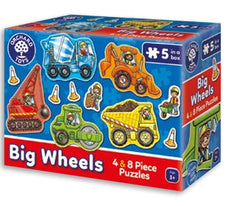 Big Wheels - First Jigsaw|Jigsô Cyntaf - Olwynion Mawr