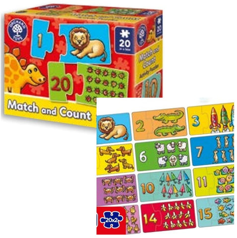 Match and Count Activity Puzzles|Jigsô Cyfri a Cyfateb
