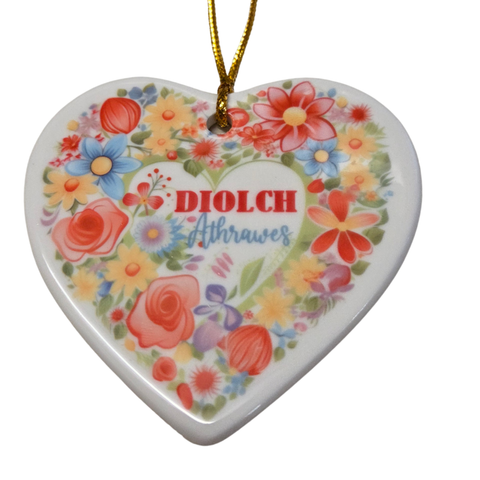 Diolch Athrawes Hanging Decoration| Addurn Diolch Athrawes