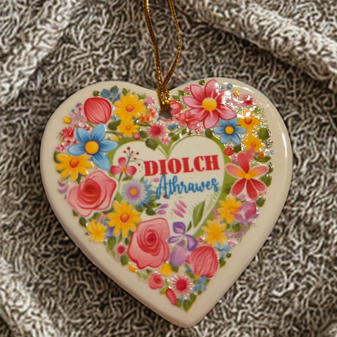Diolch Athrawes Hanging Decoration| Addurn Diolch Athrawes