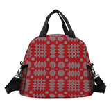 Bag Bwyd Carthen Coch / Red Welsh Tapestry Design Lunch Bach