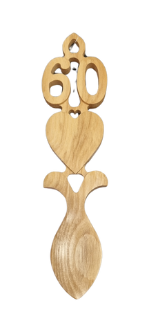 Wooden Lovespoon - 60 |Llwy Garu - 60