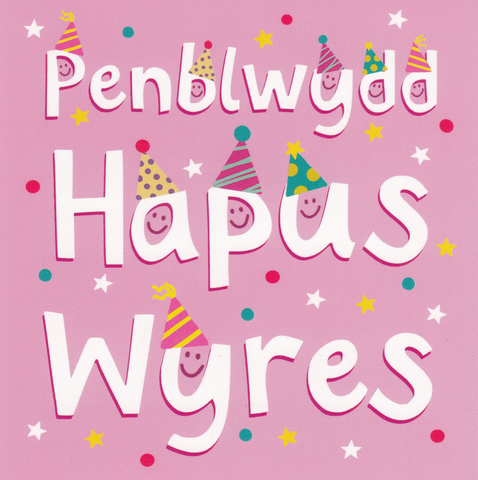 Penblwydd Hapus Wyres