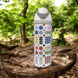 Tapestry Insullated Water Bottle|Potel Ddwr Cynllun Carthen