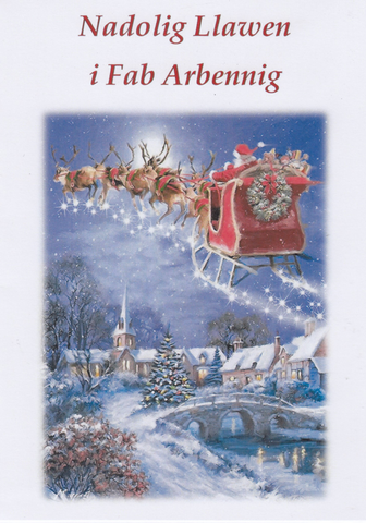 Nadolig Llawen i Fab Arbennig