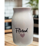 Vase 450ml Ffrind Calon Llwyd