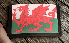 Welsh Flag Velcro Wallet|Waled Baner Cymru