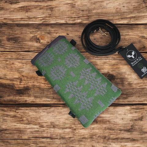 Phone Bag / Eye Glass Case (Green)|Bag Ffôn / Casun Sbectol (Gwyrdd)