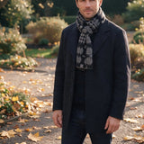 Black Welsh Tapestry Design Scarf|Sgarff Cynllun Carthen Du 5016886106199