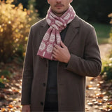 Pink Welsh Tapestry Design Scarf|Sgarff Cynllun Carthen Pinc 5016886108995