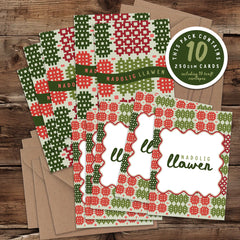 Nadolig Llawen Mini Card (Pack)|Pecyn o gardiau Nadolig Llawen