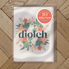 Diolch Mini Card (Pack)|Pecyn o gardiau Diolch