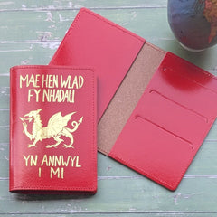 Draig Passport Cover| Gorchudd Pasbort Hen Wlad Fy Nhadau