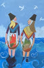 Paddling Welsh Ladies Small Lined Notebook|Llyfr Nodiadau Ledis Cymreig