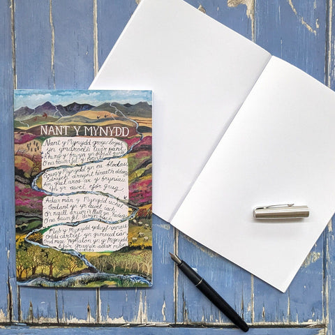 Nant Y Mynydd A5 Blank Notebook|Llyfr Nodiadau A5 Nant y Mynydd
