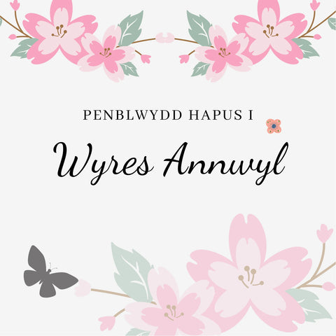 Penblwydd Hapus i Wyres Annwyl