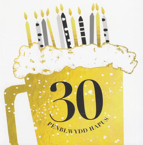 Penblwydd Hapus - 30
