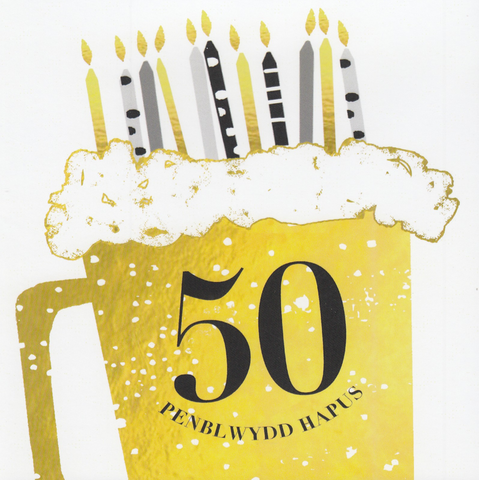 Penblwydd Hapus - 50