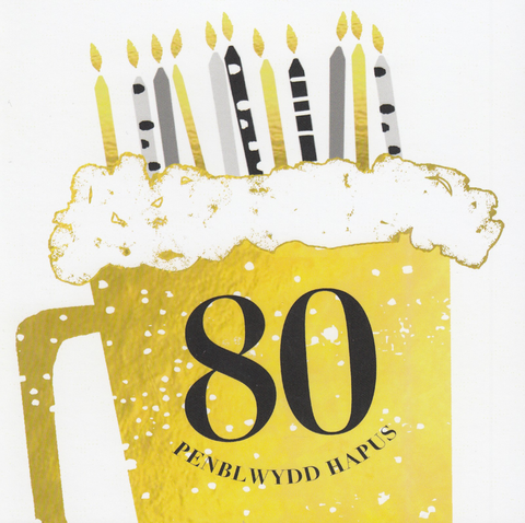 Penblwydd Hapus - 80