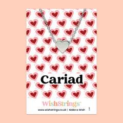 Cariad Heart Necklace|Cadwyn Calon Cariad