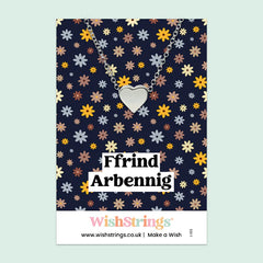 Ffrind Arbennig Heart Necklace|Cadwyn Calon Ffrind Arbennig