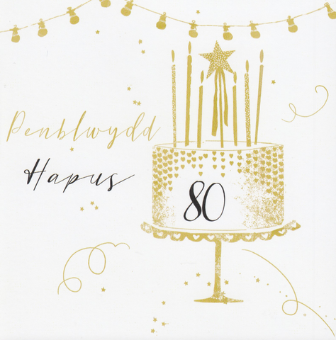 Penblwydd Hapus - 80