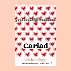 Cariad Heart Bracelet|Breichled Calon Cariad