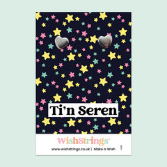 Ti'n Seren Heart Earrings|Clustdlysau Calon Ti'n Seren