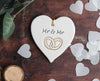 Mr & Mr - Handmade Ceramic Heart| Addurn Calon Mr & Mr