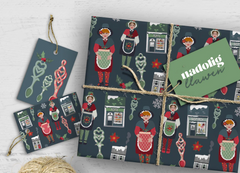 A Very Welsh Christmas Wrapping Paper | Papur Lapio Nadolig