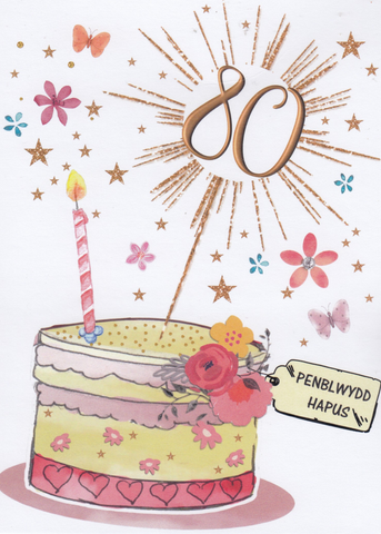 Penblwydd Hapus - 80