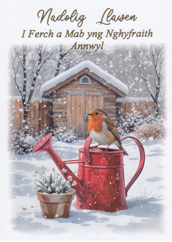 Nadolig Llawen i Ferch a Mab yng Nghyfraith Annwyl