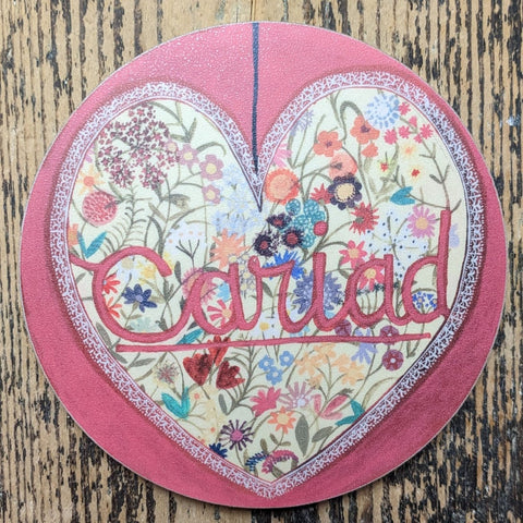 Cariad Coaster|Mat Diod Cariad