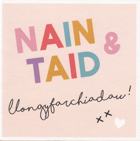 Nain & Taid, Llongyfarchiadau!
