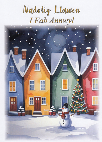 Nadolig Llawen i Fab Annwyl