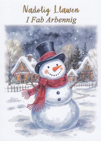 Nadolig Llawen i Fab Arbennig